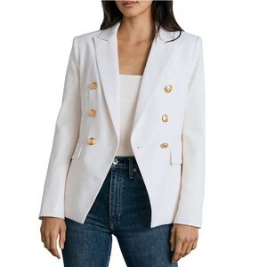 Rag & Bone Preston Wool Blazer in White, Size 0 New w/Tag Retail $650